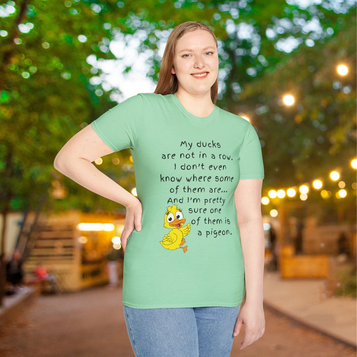 My Ducks Are Not In a Row Adult T-shirt