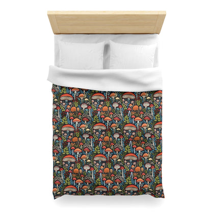 Shroom Bloom Microfiber Duvet Cover