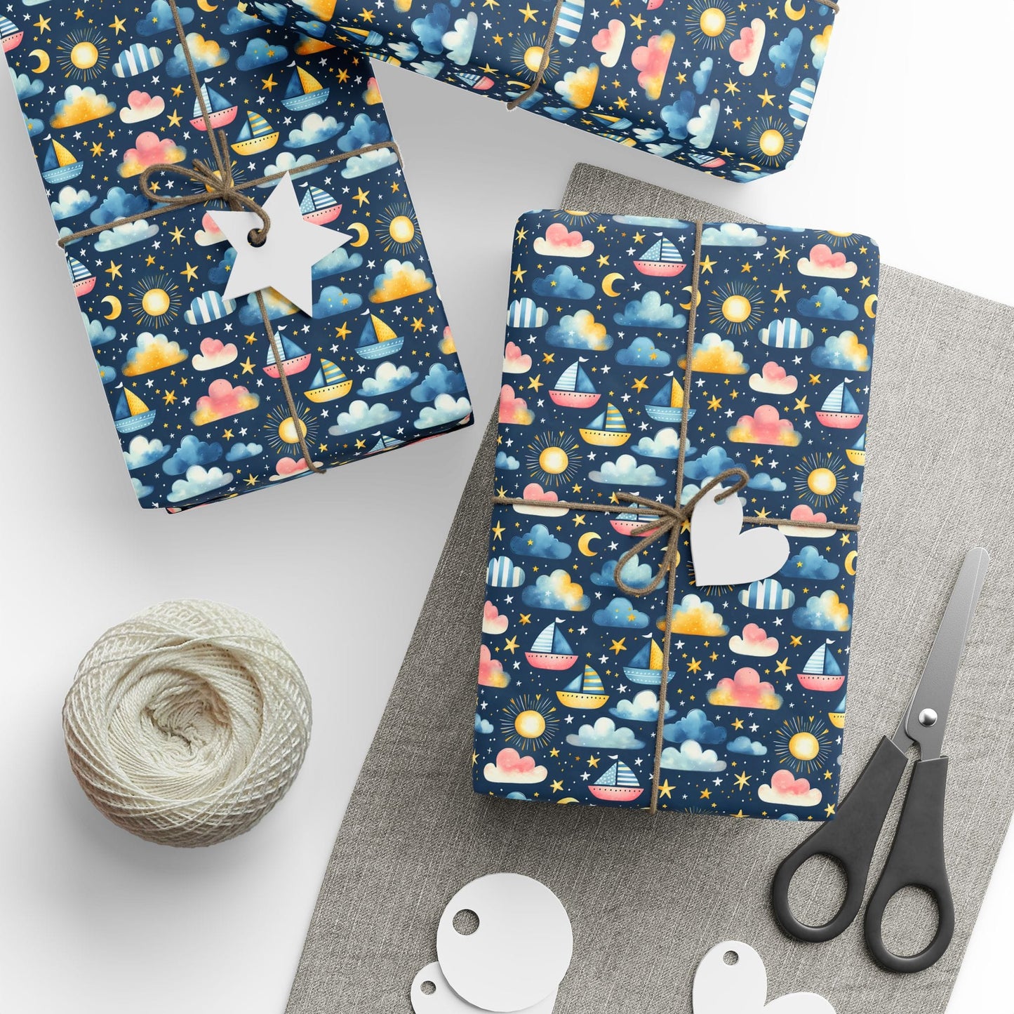 Night Sail Dreams Wrapping Paper