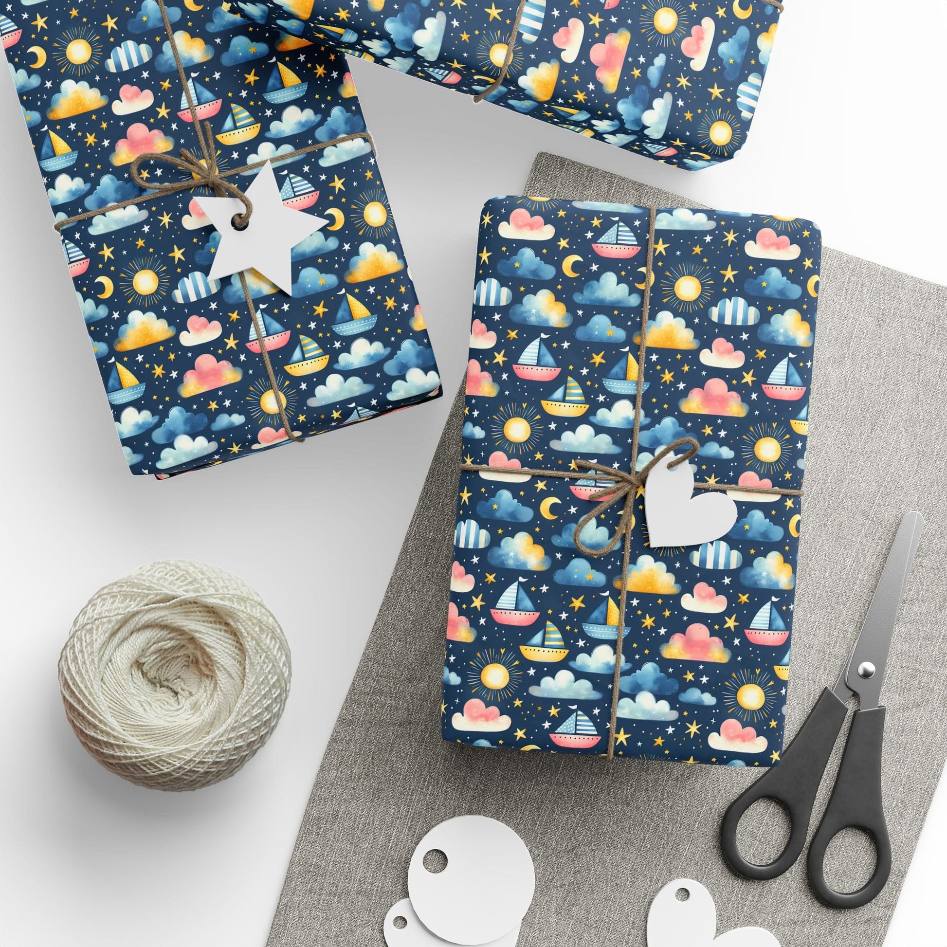 Night Sail Dreams Wrapping Paper