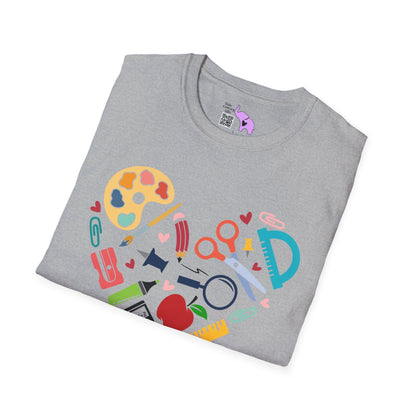 School Supplies Heart T-shirt