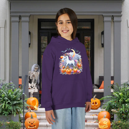 Halloween Unicorn Youth Heavy Blend Hoodie