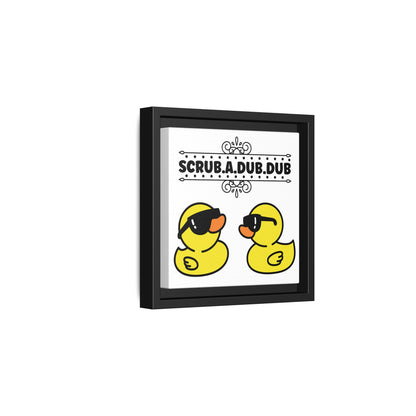 Scrub A Dub Dub w/Rubber Ducks Canvas Bathroom Art