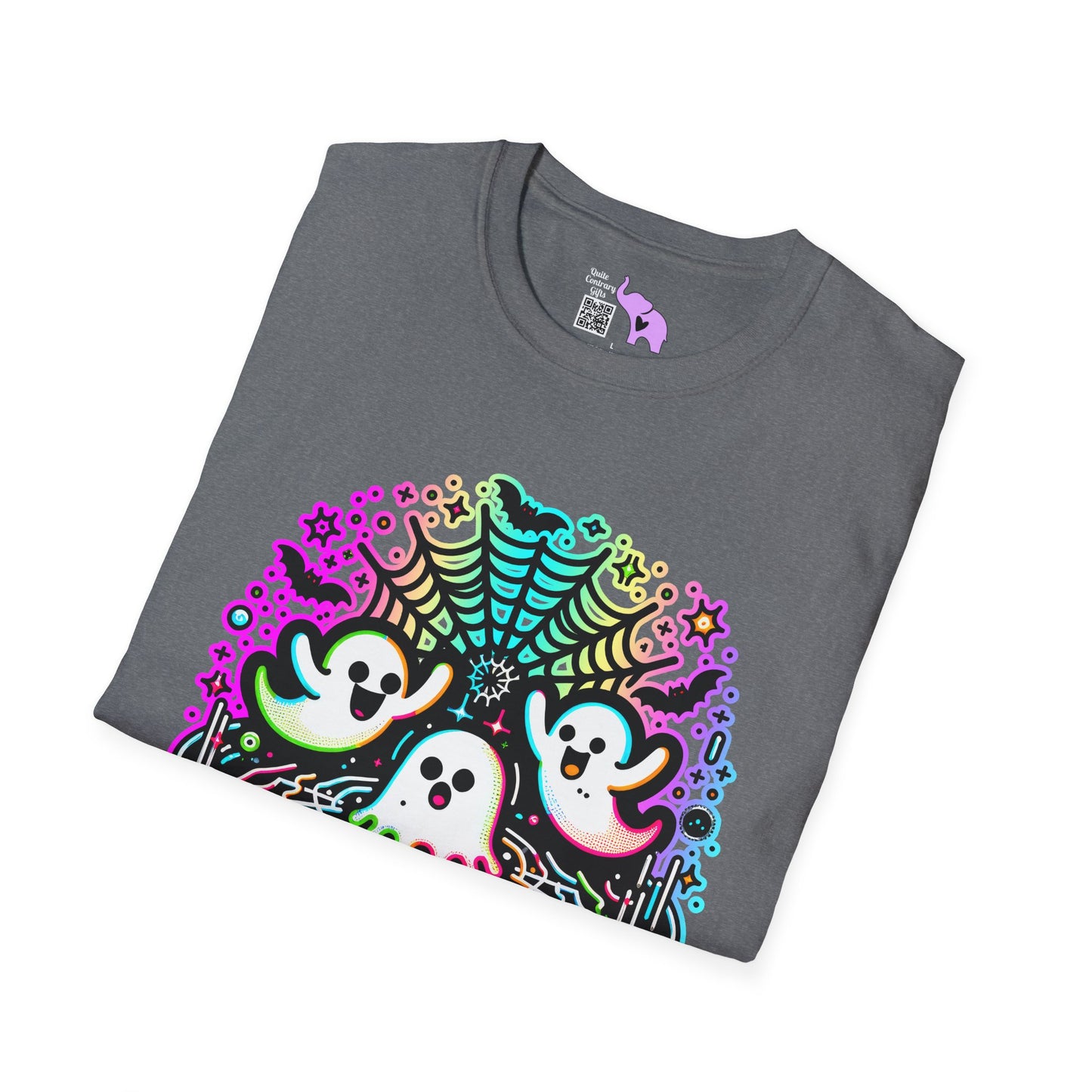 Neon Boo Adult T-shirt