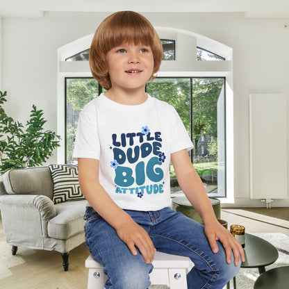 Little Dude Big Attitude Heavy Cotton™ Toddler T-shirt