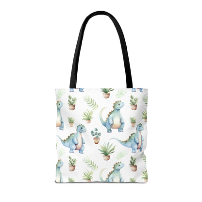 Adorable Dinosaurs Canvas Tote Bag