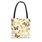 Sunlit Butterfly Bloom Canvas Tote Bag