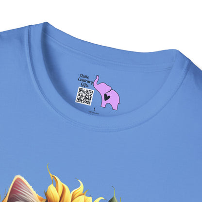 Cool Sunflower Kitten 1 Adult T-shirt