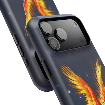 Phoenix Over Nebula MagSafe® Compatible Tough Case for iPhone