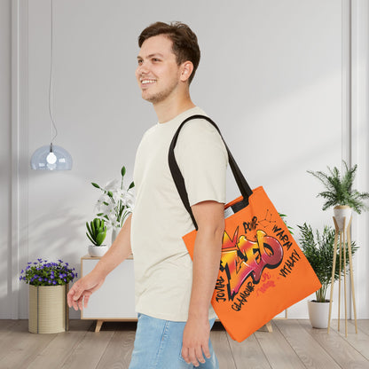 Leo Street Art Canvas Tote Bag