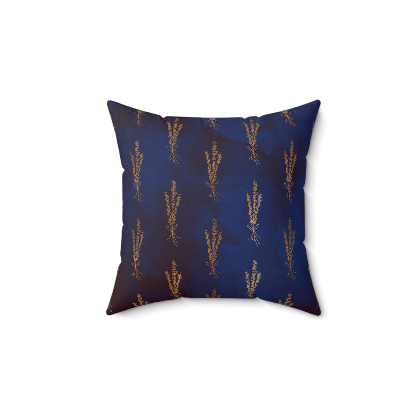 Midnight Sage Bloom Throw Pillow
