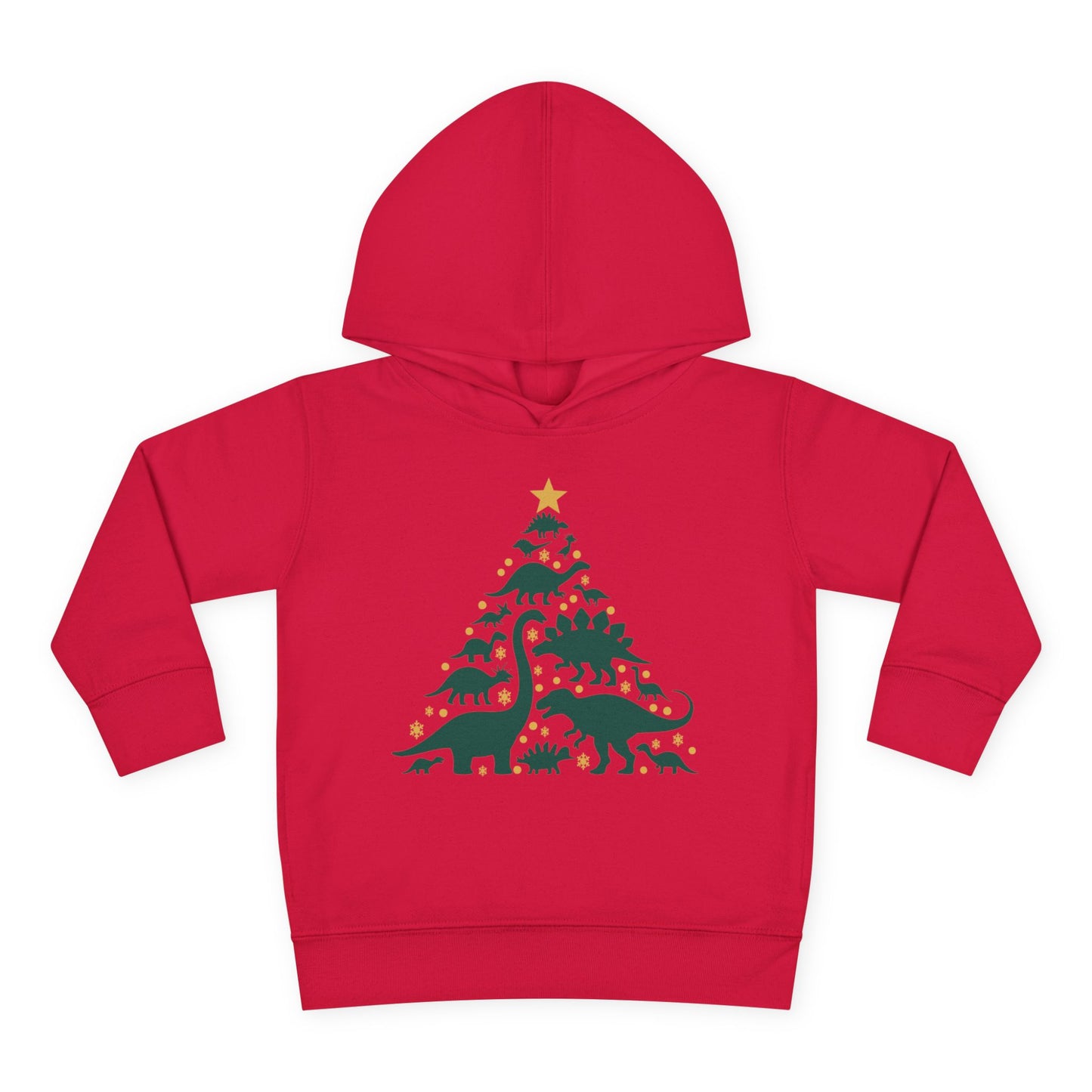 Dinosaur Christmas Tree Toddler Hoodie