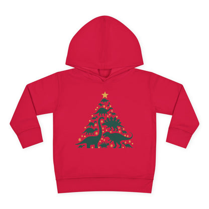 Dinosaur Christmas Tree Toddler Hoodie