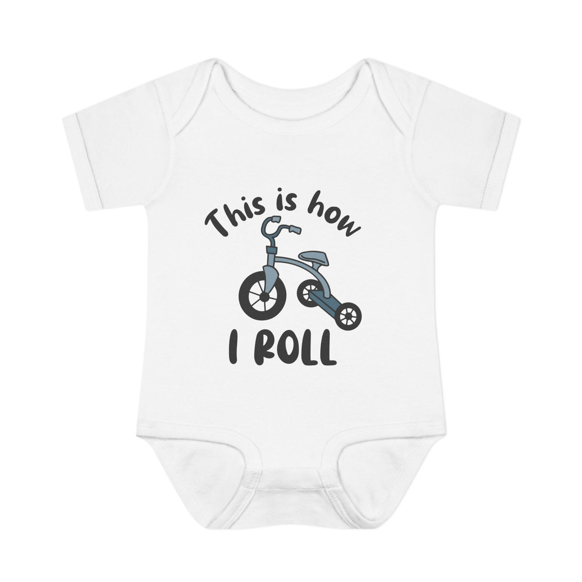This is How I Roll (Tricycle) Baby Rib Bodysuit