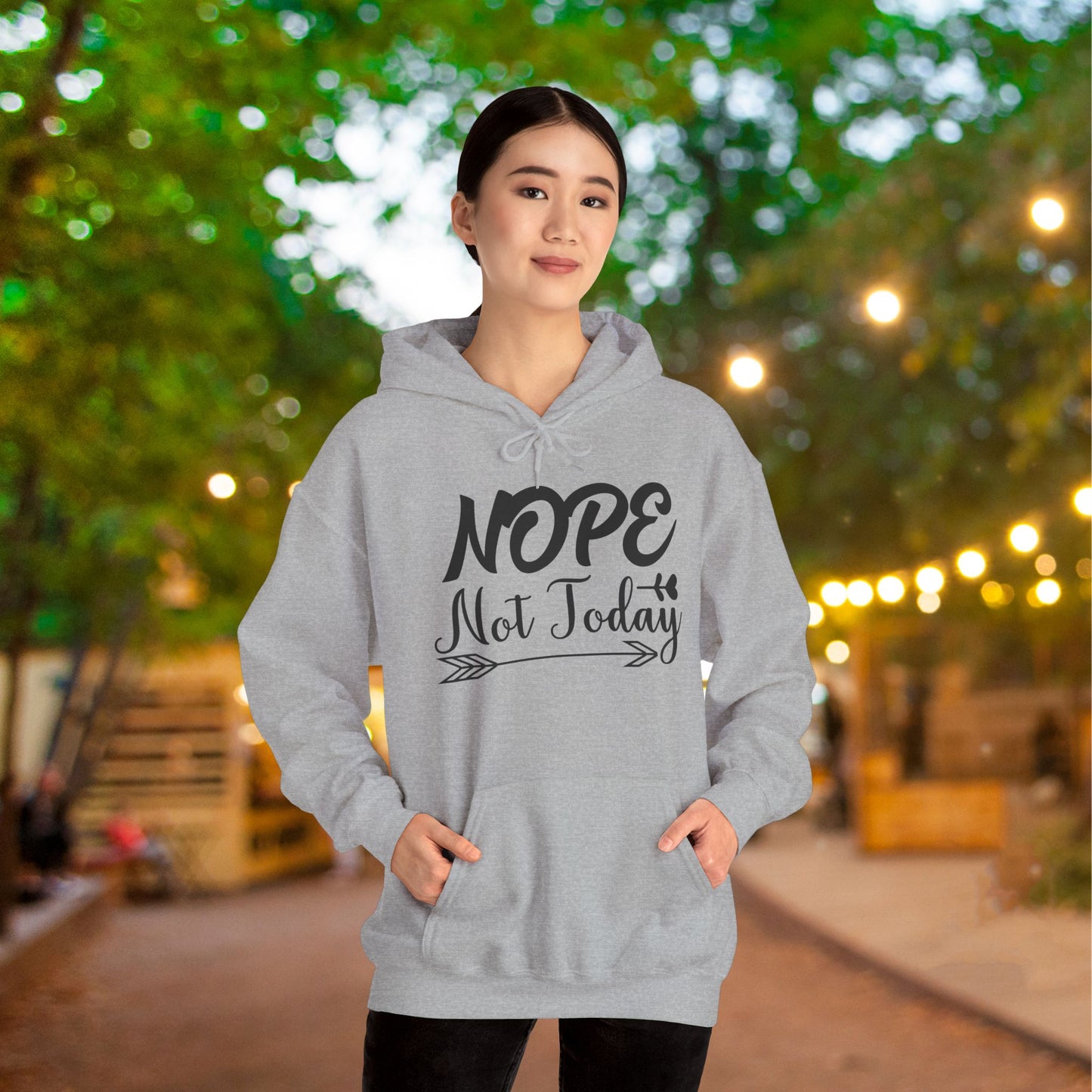 Nope Not Today Heavy Blend™ Hooded Sweatshirt