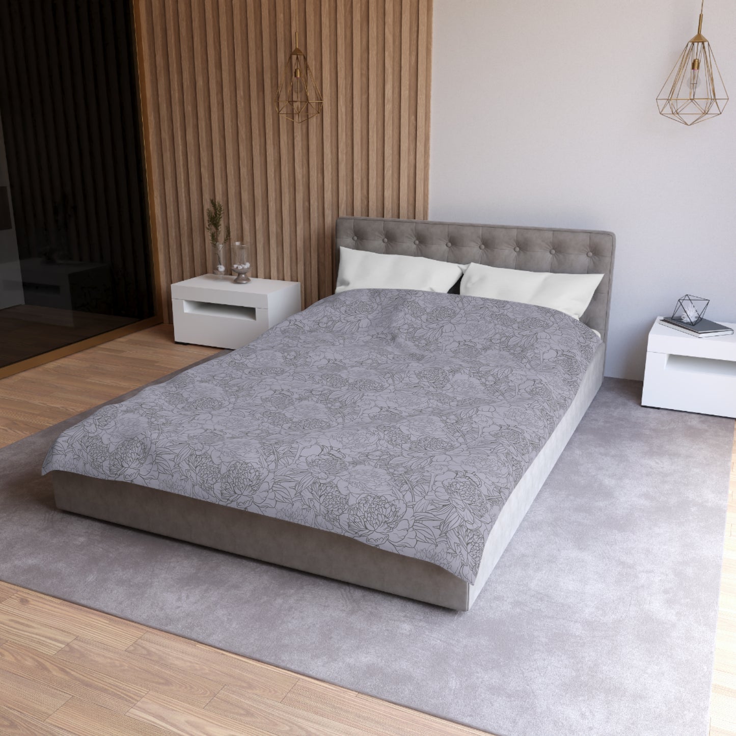 Dusty Bloom Microfiber Duvet Cover