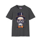 Top Hat & Mustache Skull Adult T-shirt