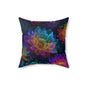 Luminous Lotus Throw Pillow