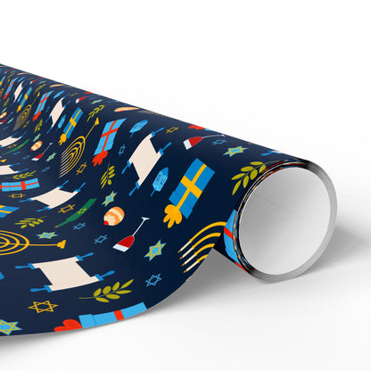 Shine & Celebrate Hanukkah Wrapping Paper