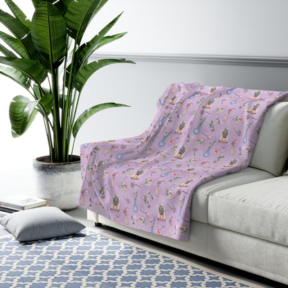 Lilac Meadow Keepsakes Fleece Blanket