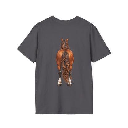 ""Front to Back Horse Lover Adult T-shirt