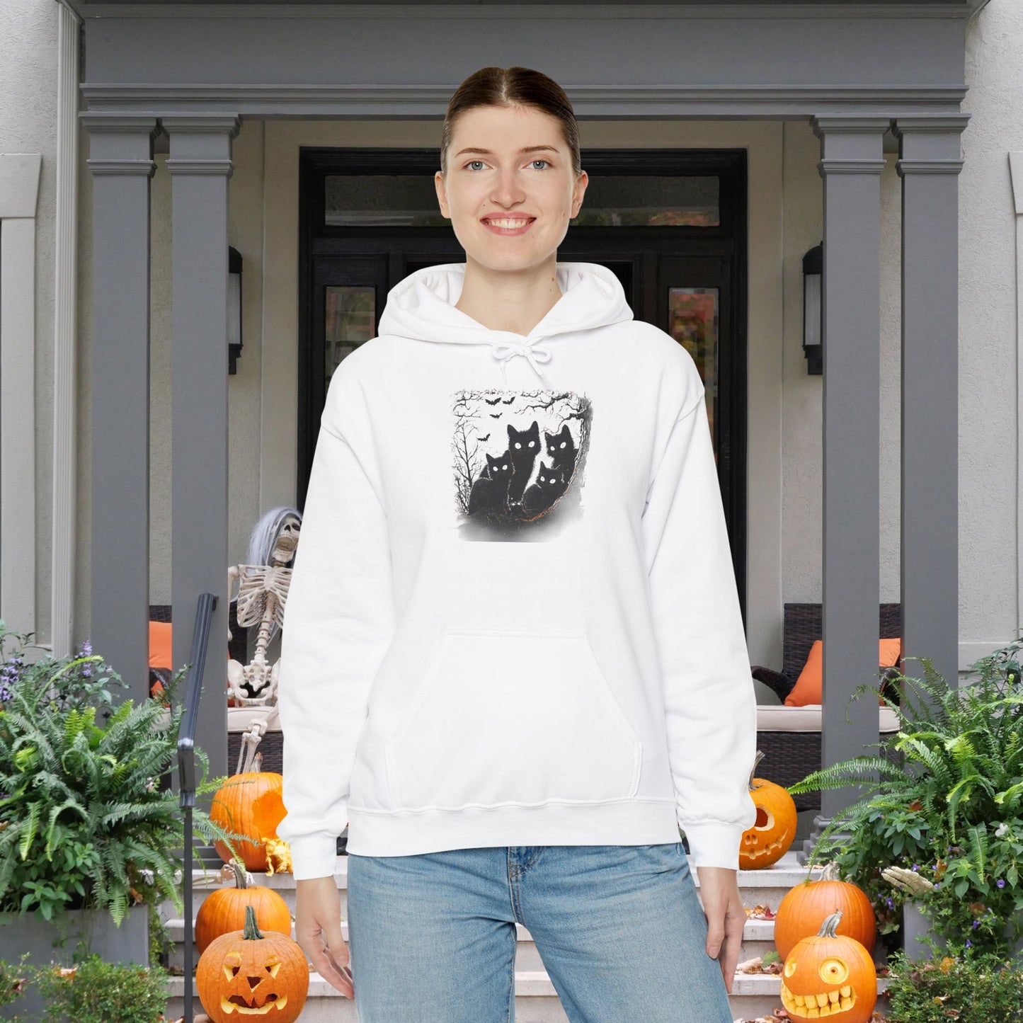 Black Cats Heavy Blend™ Hooded Sweatshirt