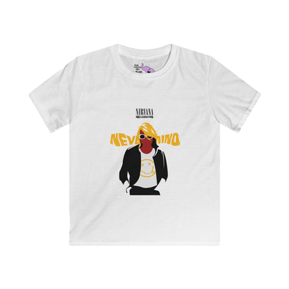 Nirvana Kurt Cobain Nevermind Kids Softstyle Tee