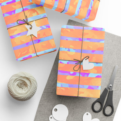 Split Spectrum Camo Wrapping Paper