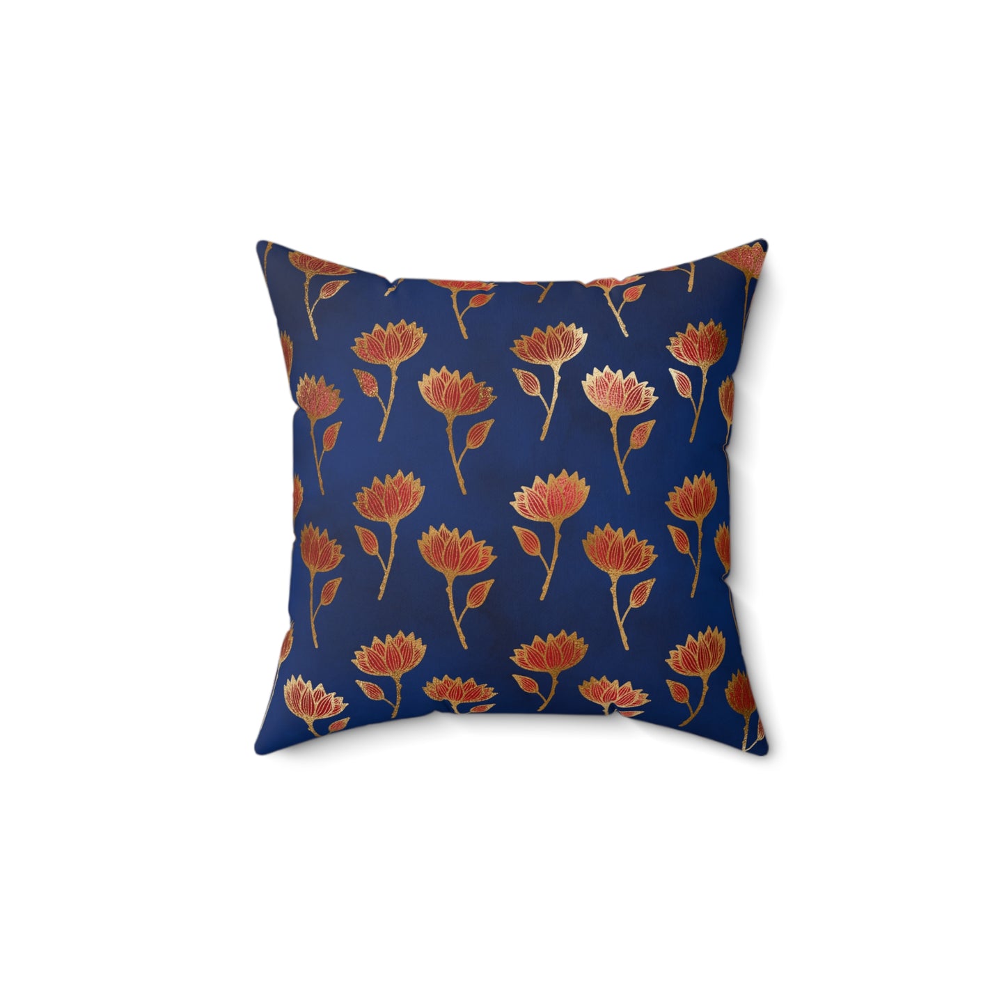 Crimson Luxe Petals Throw Pillow