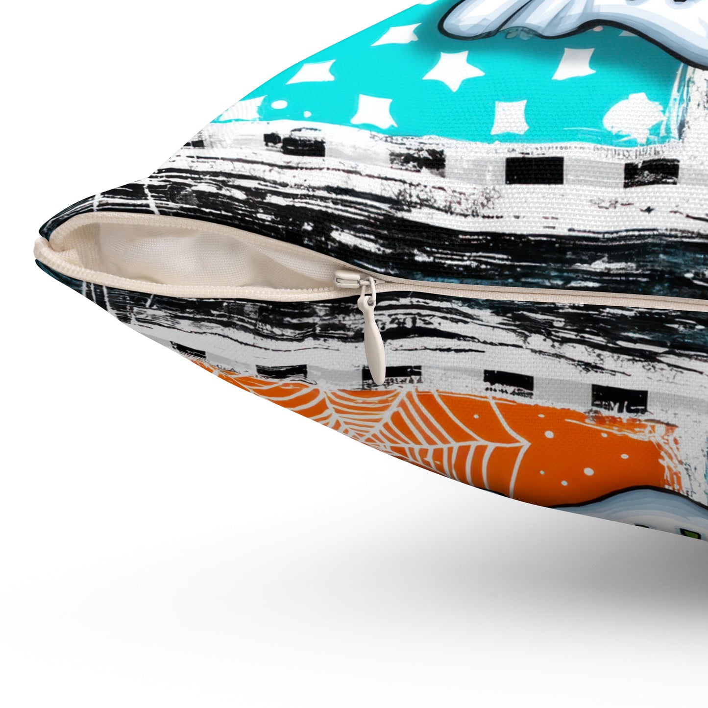 Bloom & Boo Patchwork Throw Pillow