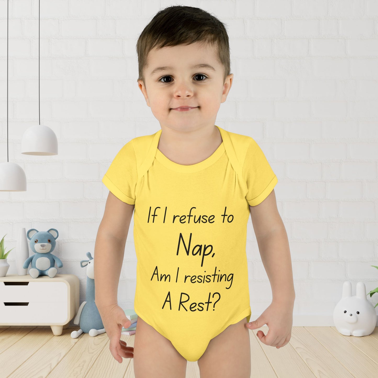 If I Refuse To Nap Am I Resisting A Rest? Infant Baby Rib Bodysuit