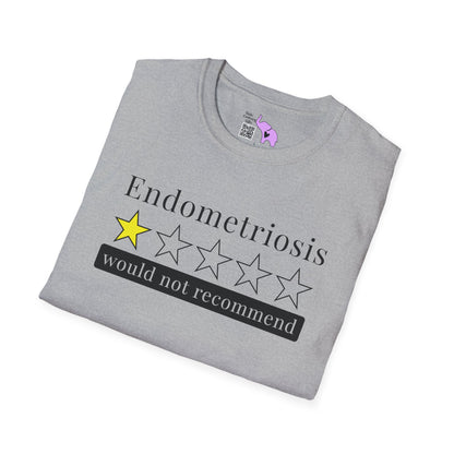 Endometriosis 1 Star Would Not Recommend Adult T-shirt