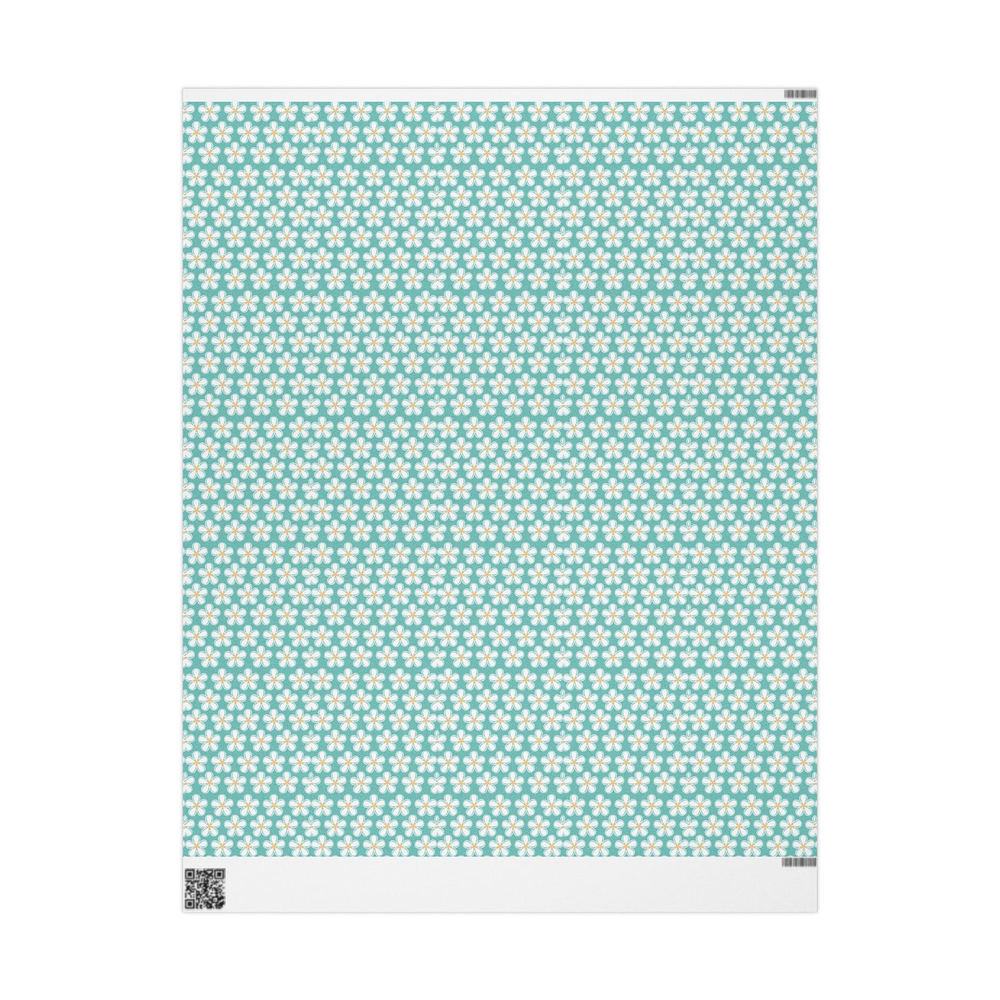 Tealberry Blooms Wrapping Paper