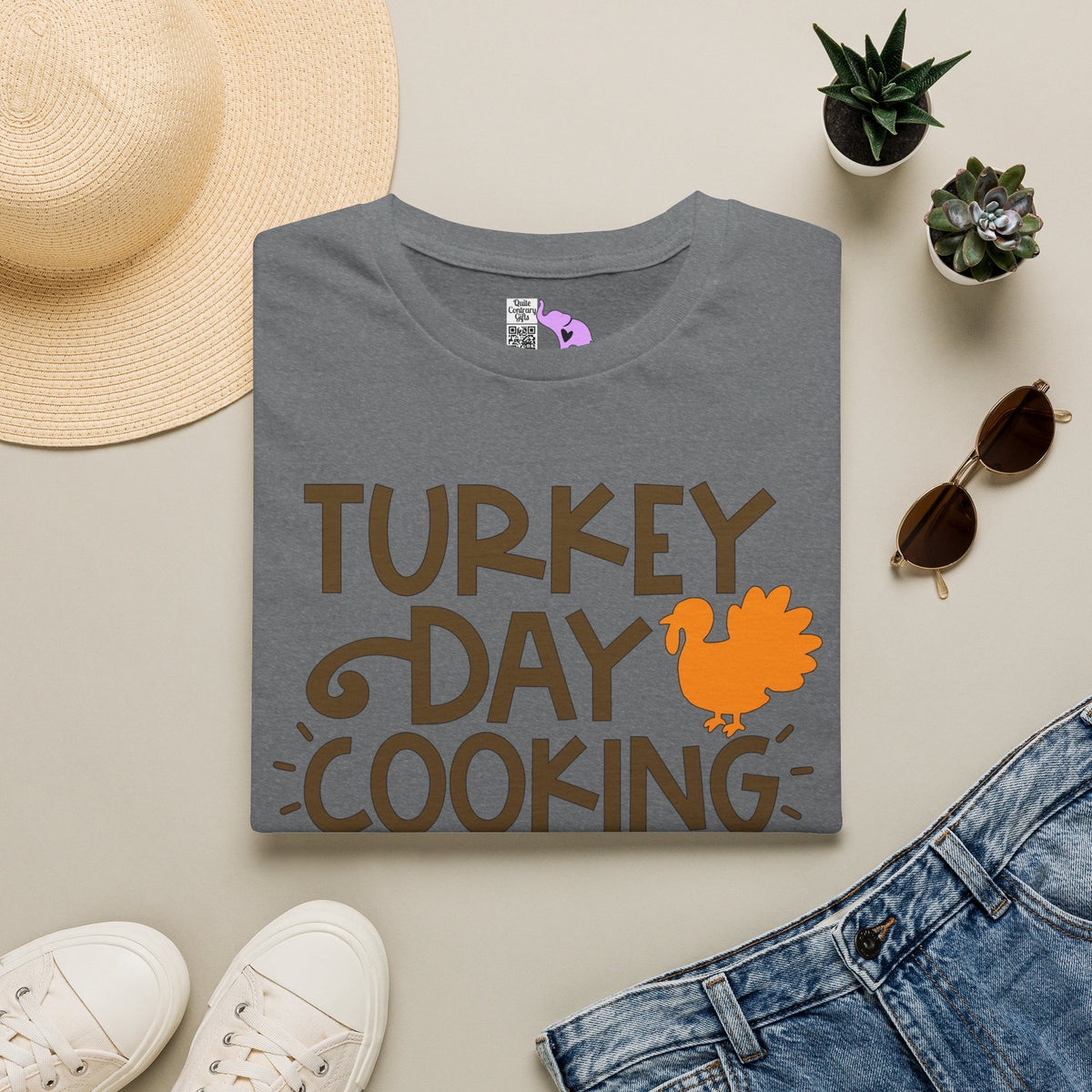 Turkey Day Cooking Crew Adult T-shirt