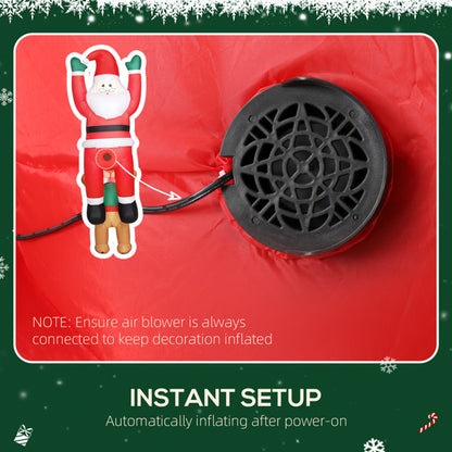 Santa vs. The Mischievous Dog 8ft Inflatable