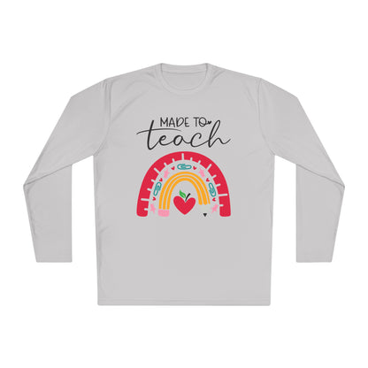 Made to Teach Rainbow Adult Long Sleeve Tee