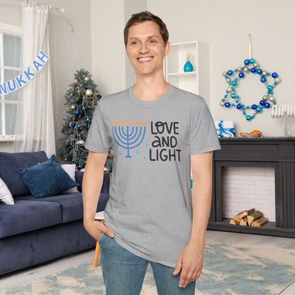 Hanukkah Love & Light 2 Adult T-shirt