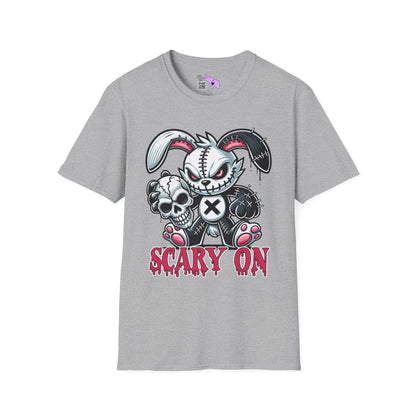 Scary On Voodoo Bunny Adult T-shirt