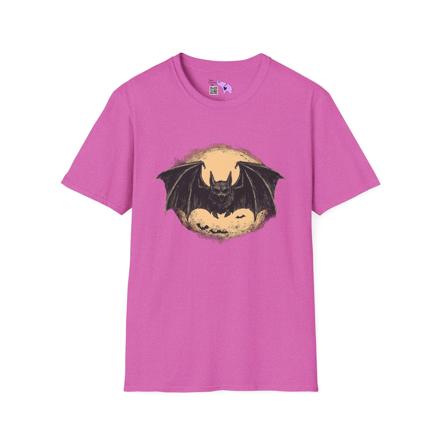 Bat Over Moon Adult T-shirt