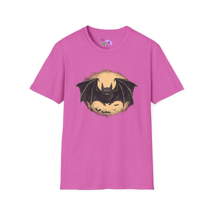 Bat Over Moon Adult T-shirt