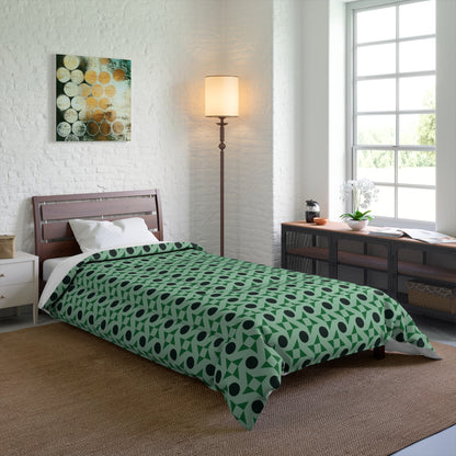 Emerald Pinwheels Comforter