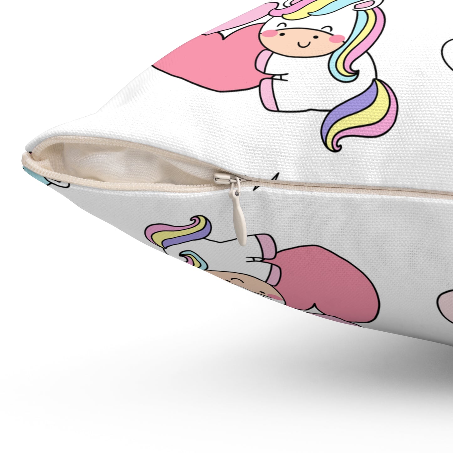 Unicorns of Love Throw Pillow