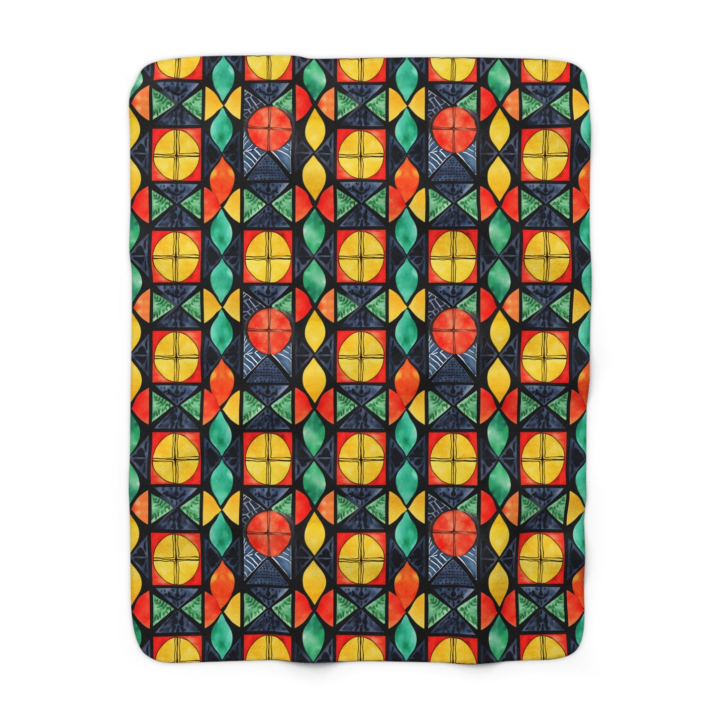 Candlelight Burst Sherpa Fleece Blanket