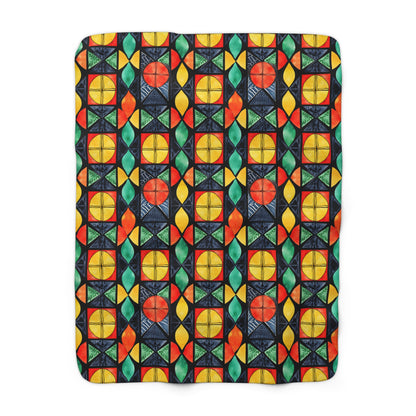 Candlelight Burst Sherpa Fleece Blanket