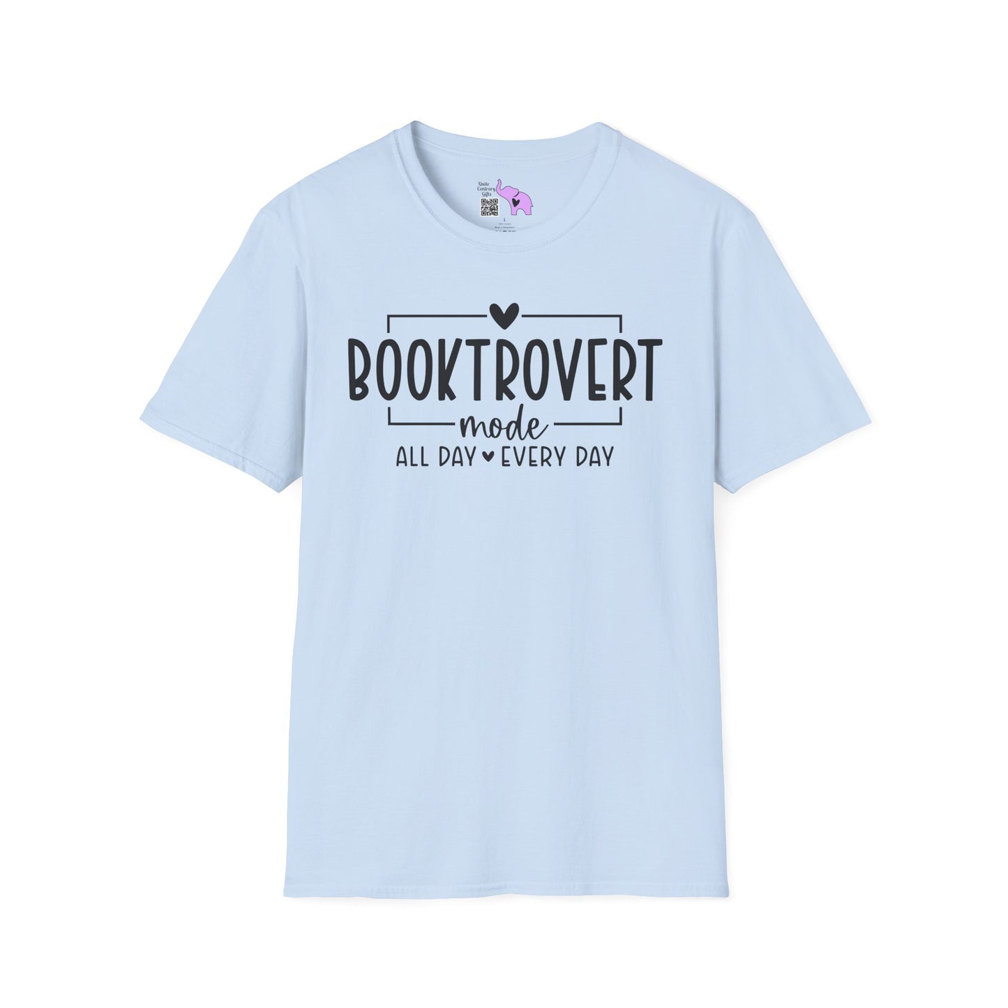 Booktrovert Mode All Day Every Day Adult T-shirt
