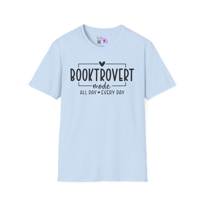 Booktrovert Mode All Day Every Day Adult T-shirt