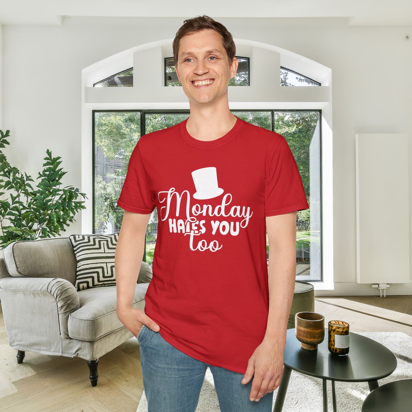 Monday Hates You Too Adult T-shirt