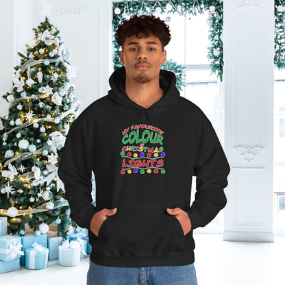 My Favourite Colour Is Christmas Lights  Adult Heavy Blend™ Hoodie