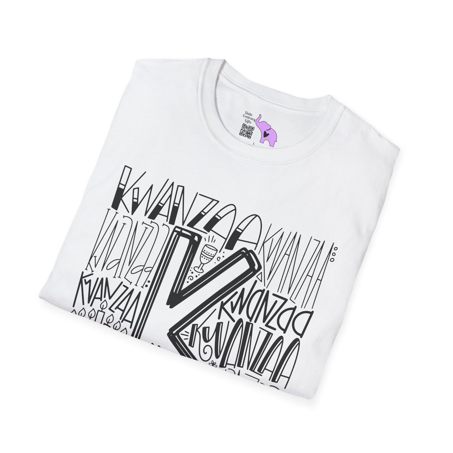 Kwanzaa Wordcloud Adult T-shirt