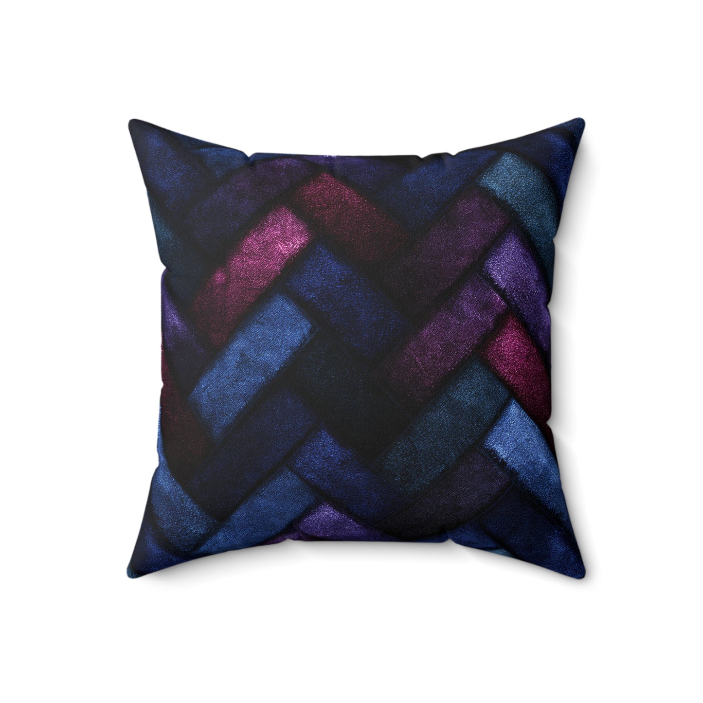 Velvet Angles Print Throw Pillow